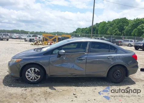 2012 Honda Civic Lx from USA, damaged, VIN 19XFB2F54CE038958